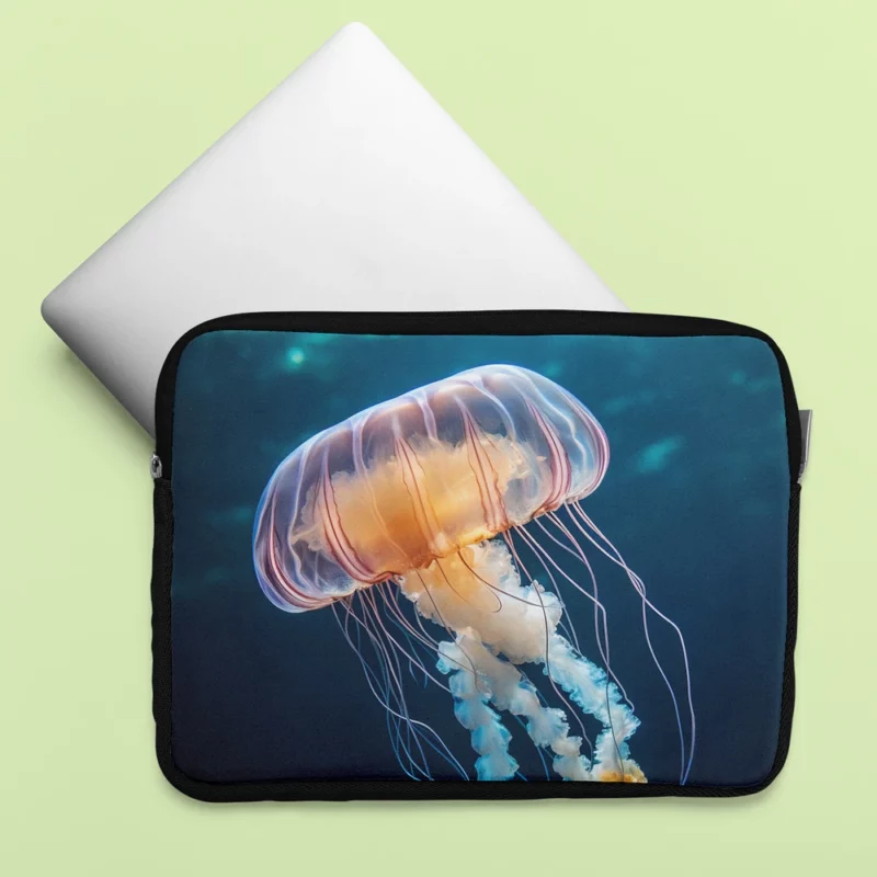 Majestic Ocean Jellyfish Octopus Laptop Sleeve