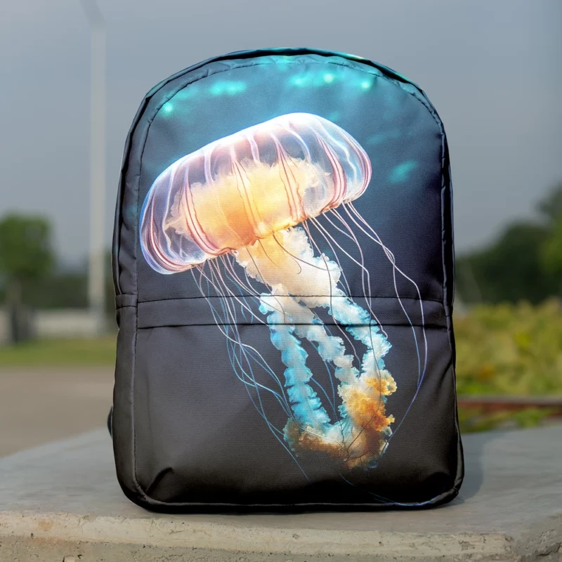 Majestic Ocean Jellyfish Octopus Minimalist Backpack