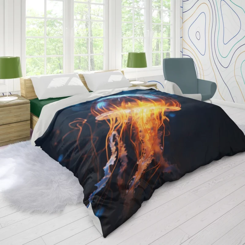 Majestic Ocean Jellyfish SEA Duvet Cover