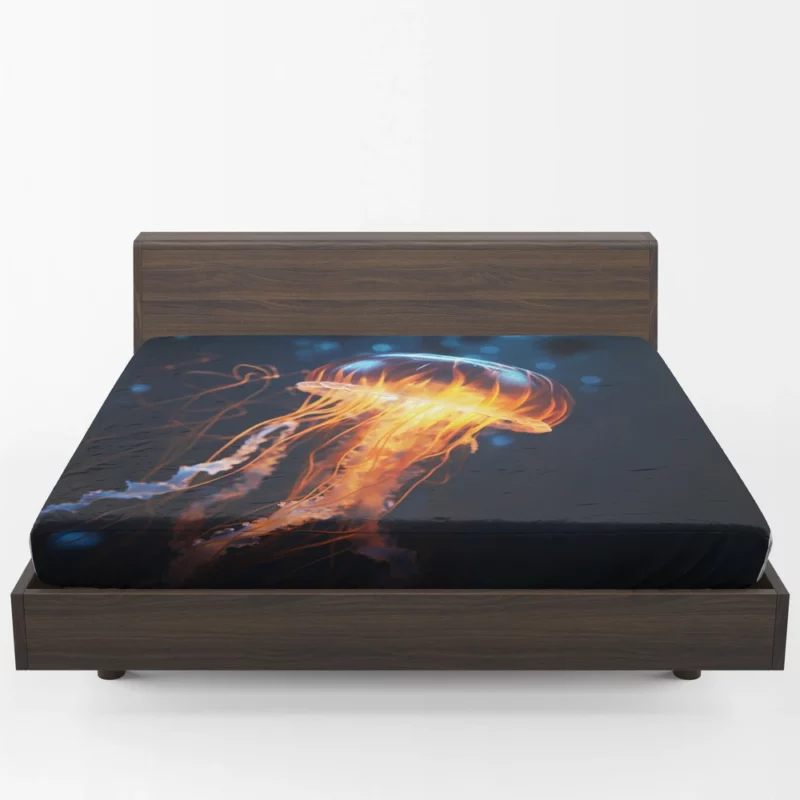 Majestic Ocean Jellyfish SEA Fitted Sheet 1