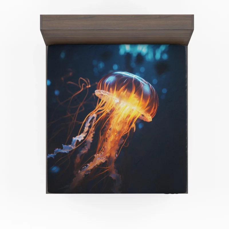 Majestic Ocean Jellyfish SEA Fitted Sheet