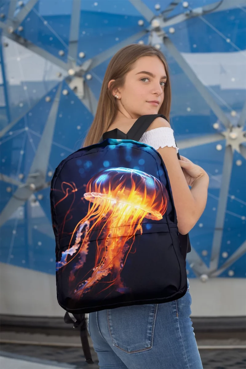 Majestic Ocean Jellyfish SEA Minimalist Backpack 2