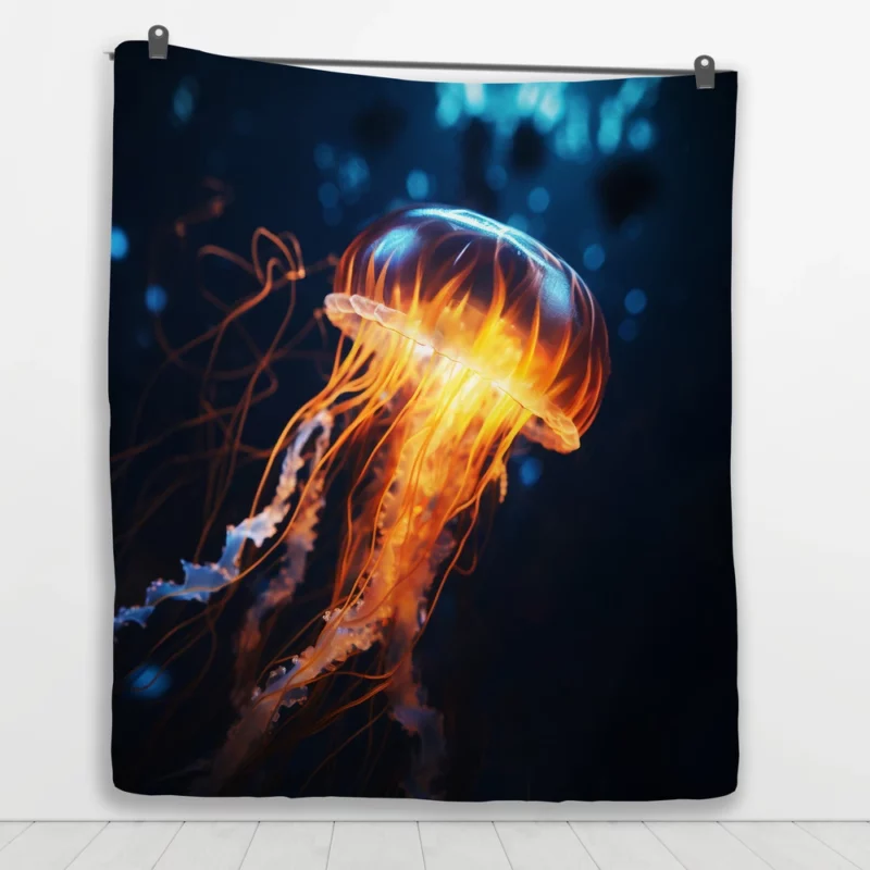 Majestic Ocean Jellyfish SEA Quilt Blanket 1