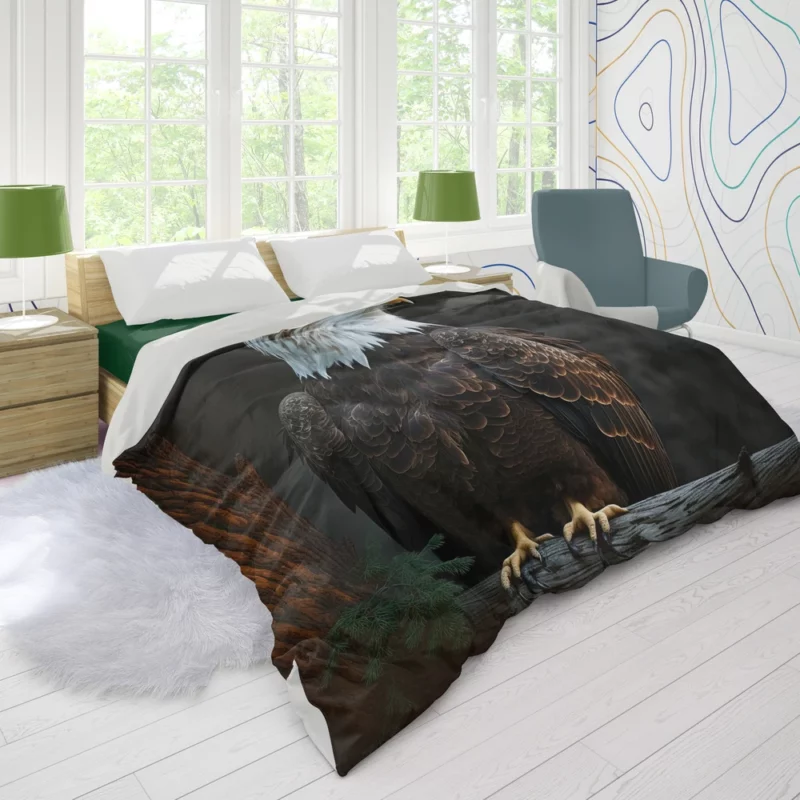 Majestic Soaring Eagle Art Duvet Cover