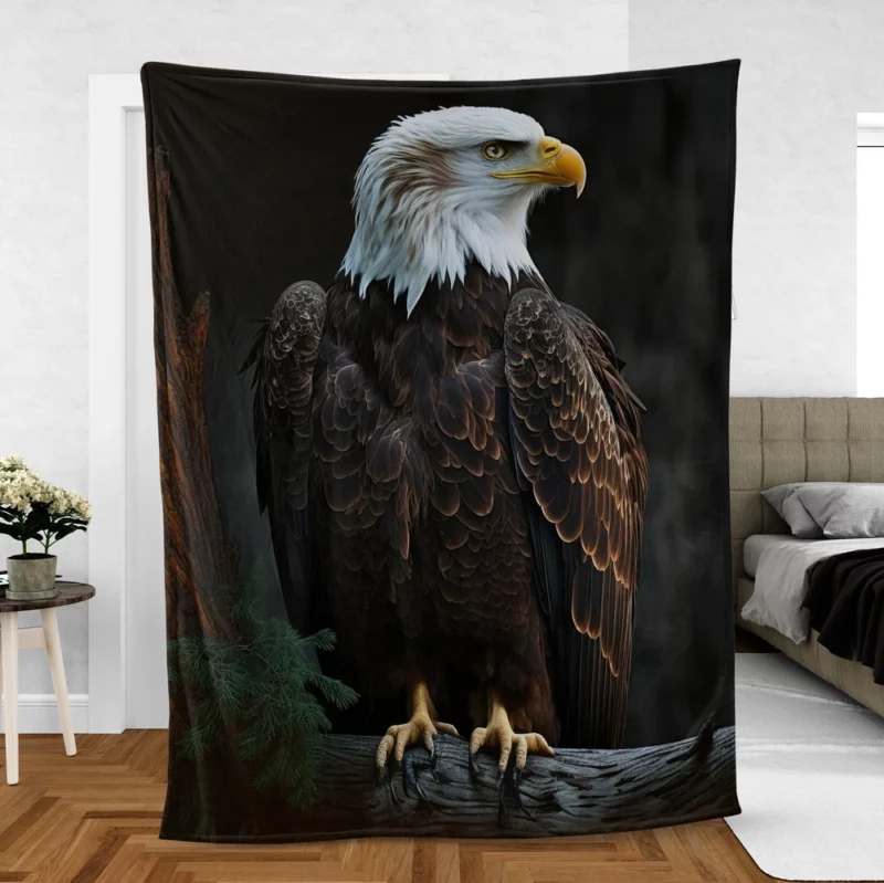 Majestic Soaring Eagle Art Fleece Blanket