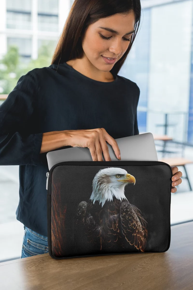 Majestic Soaring Eagle Art Laptop Sleeve 1