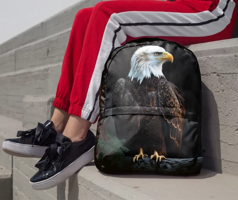 Majestic Soaring Eagle Art Minimalist Backpack 1