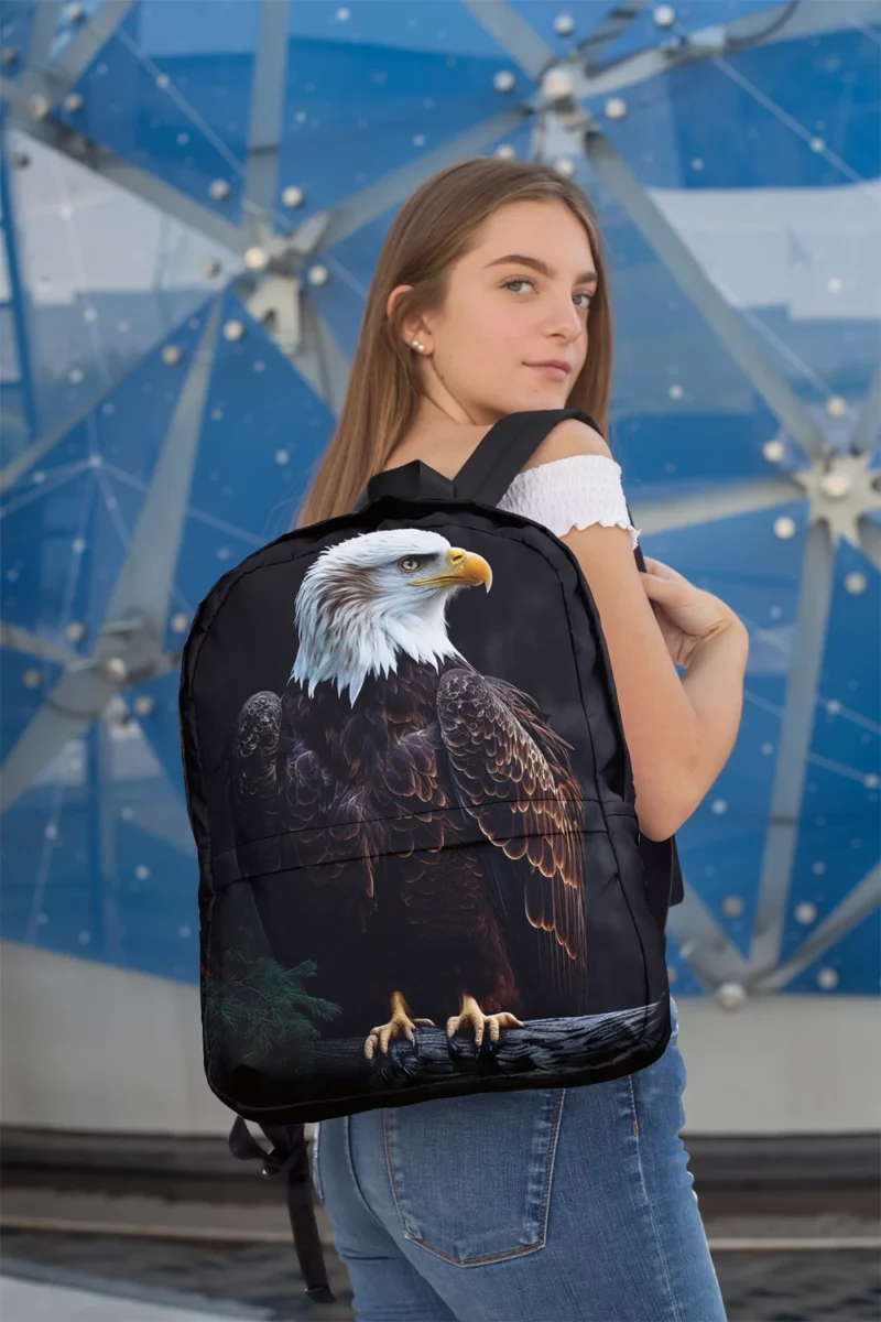 Majestic Soaring Eagle Art Minimalist Backpack 2