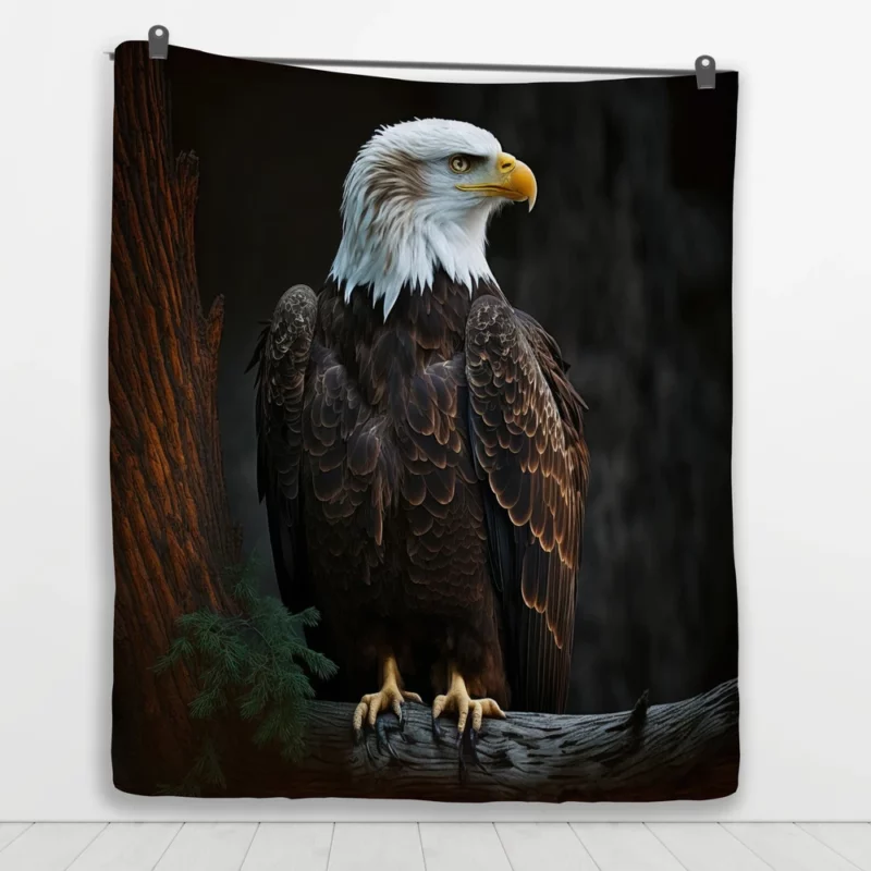 Majestic Soaring Eagle Art Quilt Blanket 1