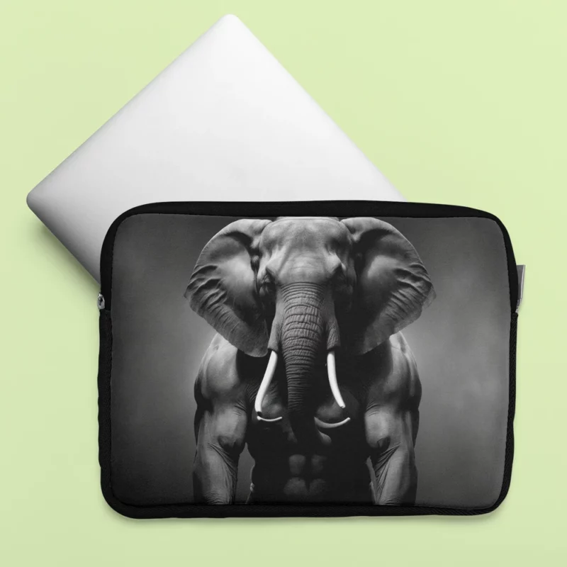 Man Carrying an Elephant Laptop Sleeve