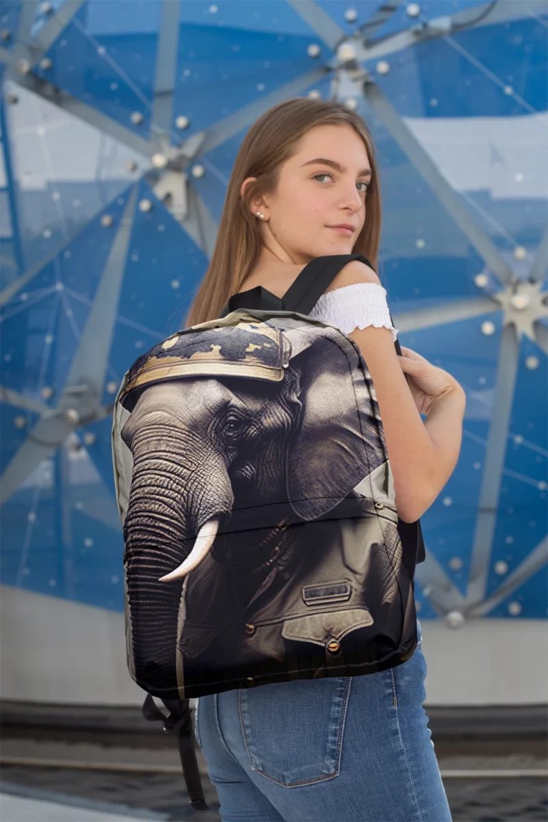 Man Wearing an Elephant Mask Minimalist Backpack 2