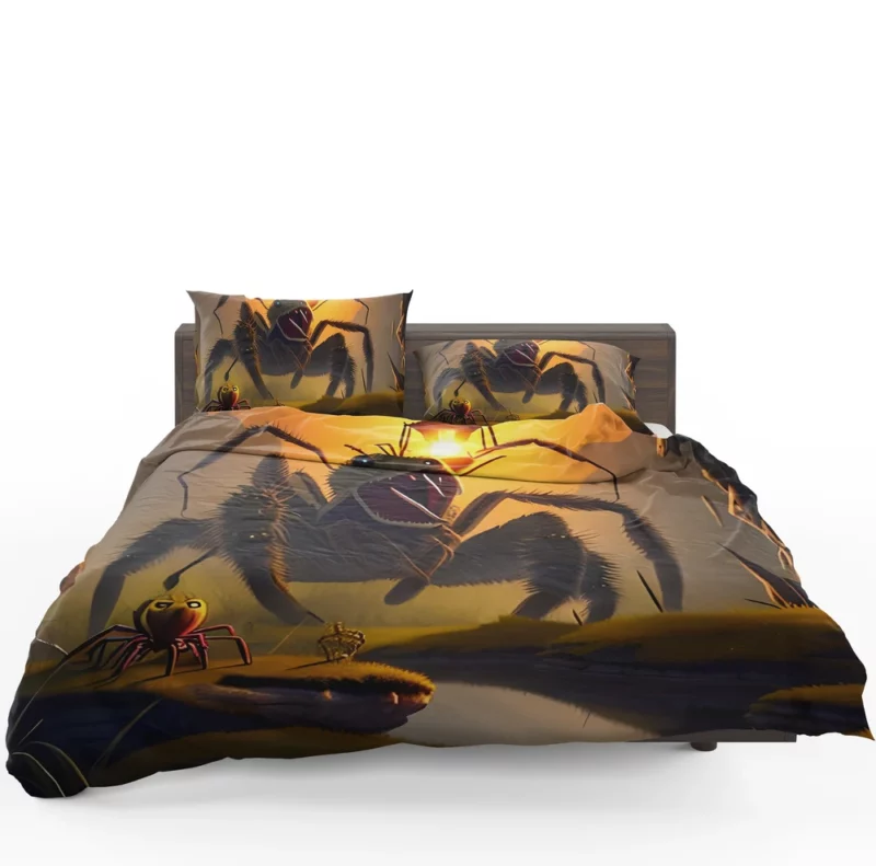 Man vs Giant Spider Artwork Bedding Set 1