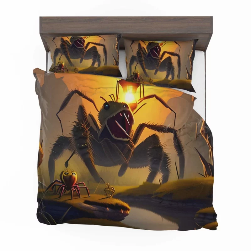 Man vs Giant Spider Artwork Bedding Set 2