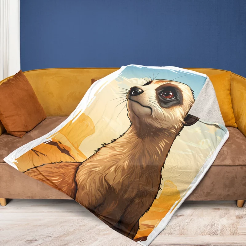 Meerkat from Beloved Fleece Blanket 1