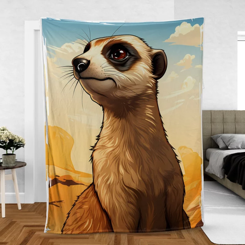 Meerkat from Beloved Fleece Blanket