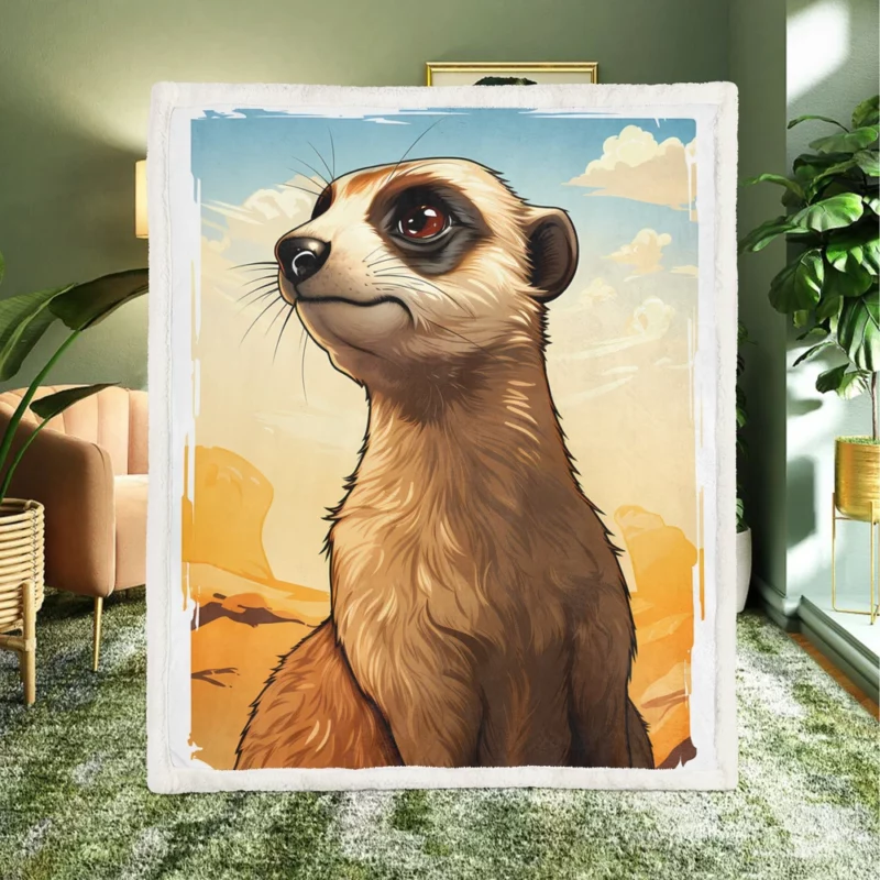 Meerkat from Beloved Sherpa Fleece Blanket