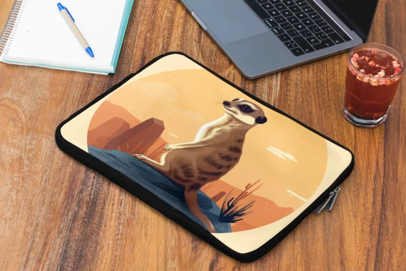 Meerkat in the Desert Laptop Sleeve 2