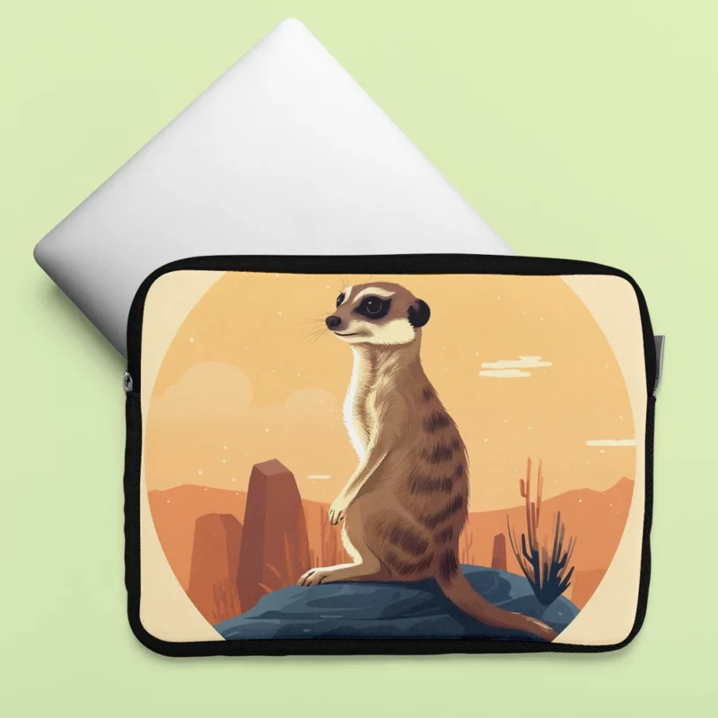 Meerkat in the Desert Laptop Sleeve