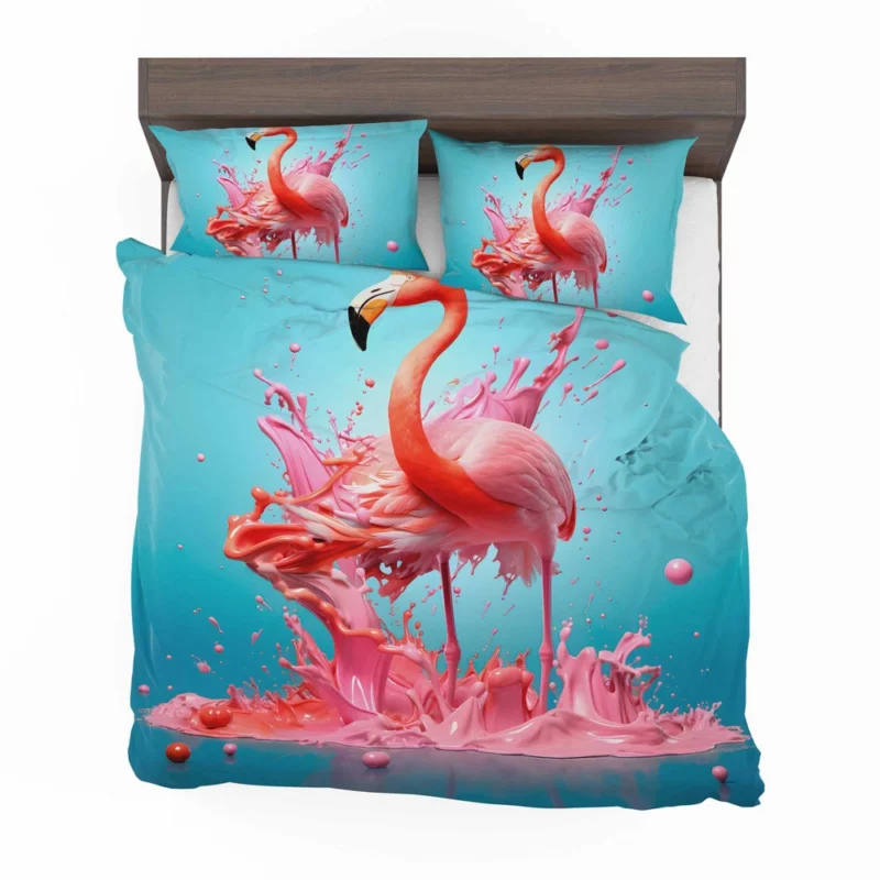 Melting Flamingo Artwork Bedding Set 2