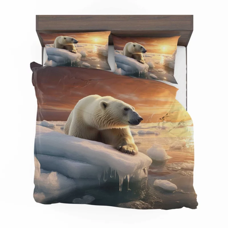 Melting Ice Threatens Polar Bears Bedding Set 2