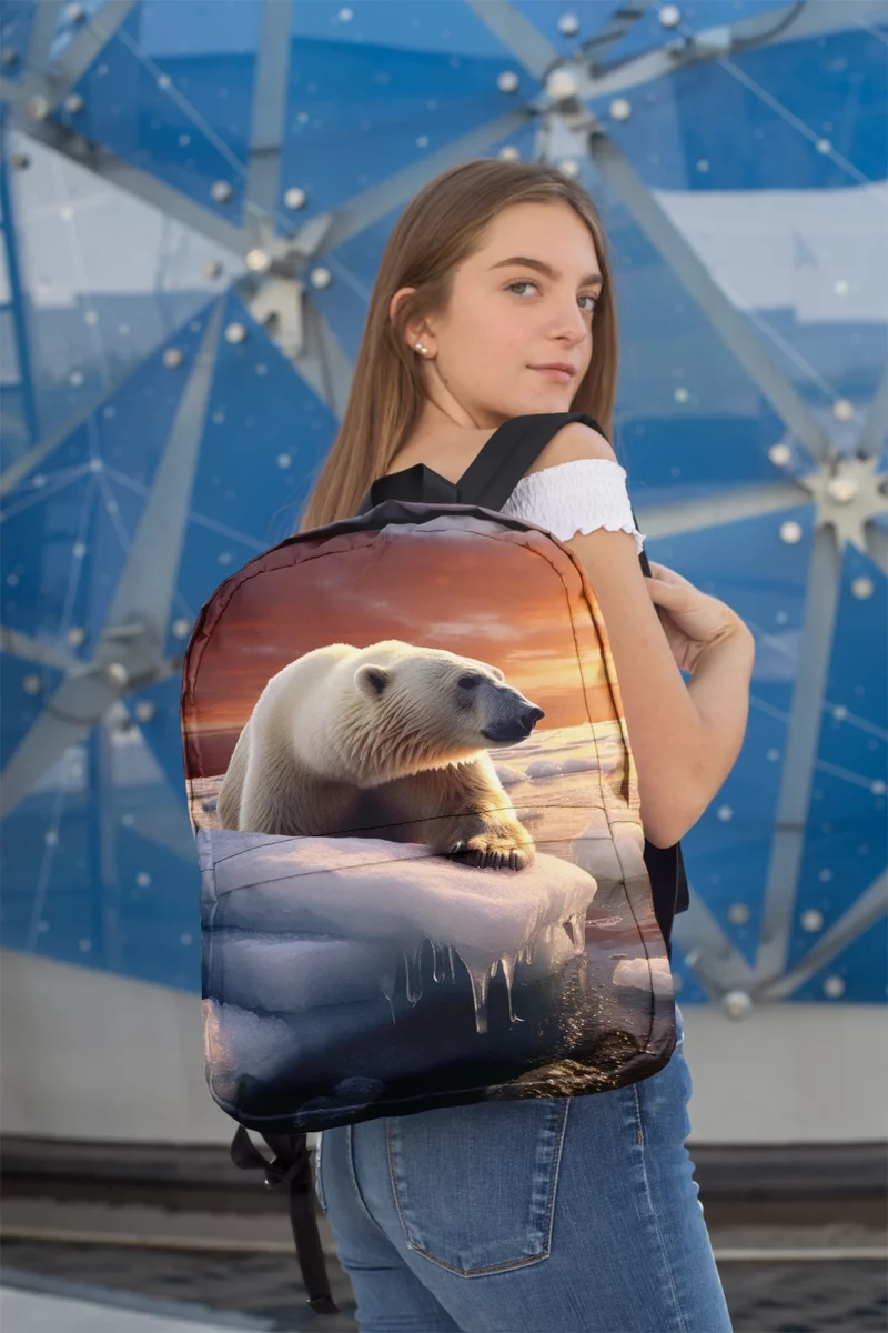 Melting Ice Threatens Polar Bears Minimalist Backpack 2