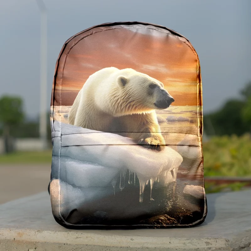 Melting Ice Threatens Polar Bears Minimalist Backpack