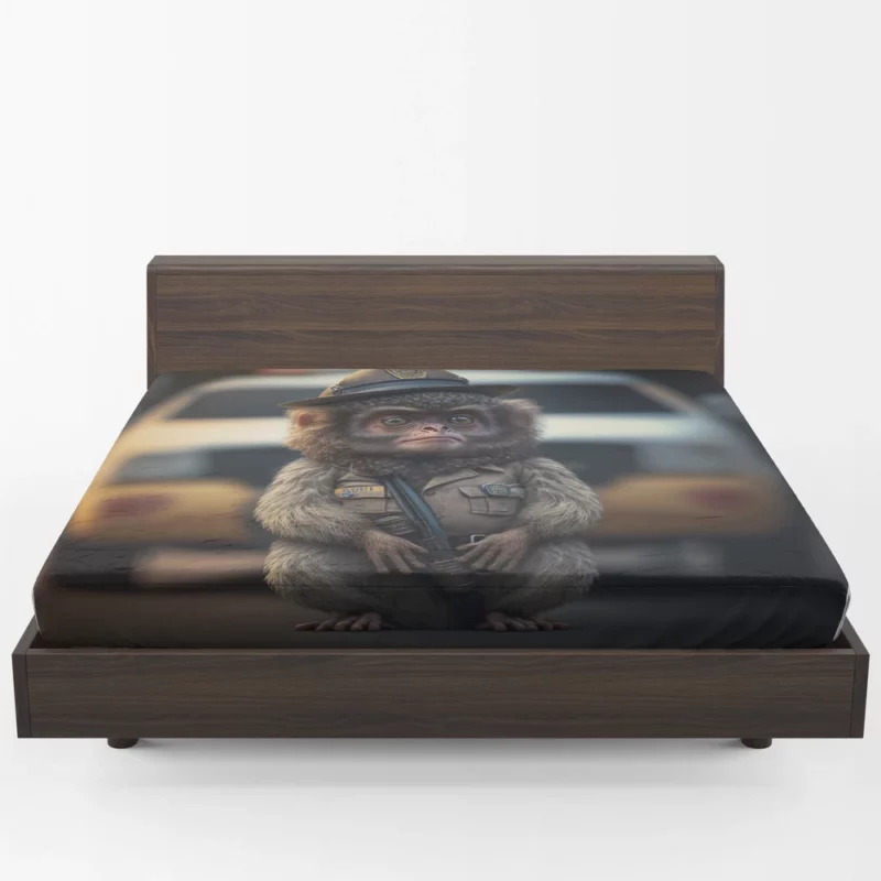 Monkey Police Officer Fitted Sheet 1