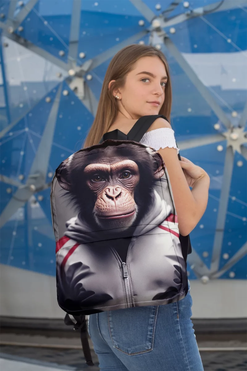 Monkey With Label Minimalist Backpack 2