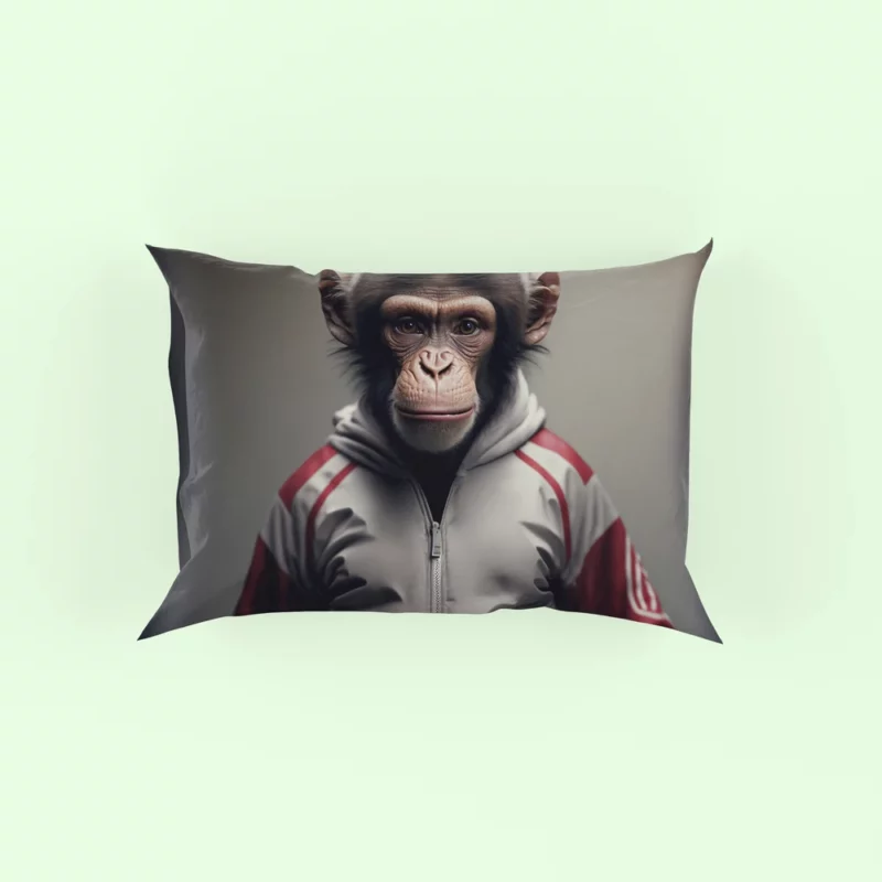 Monkey With Label Pillow Case