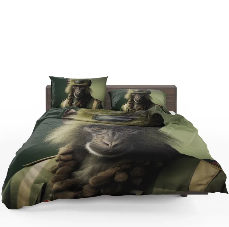 Monkey in Green Clothes Bedding Set 1