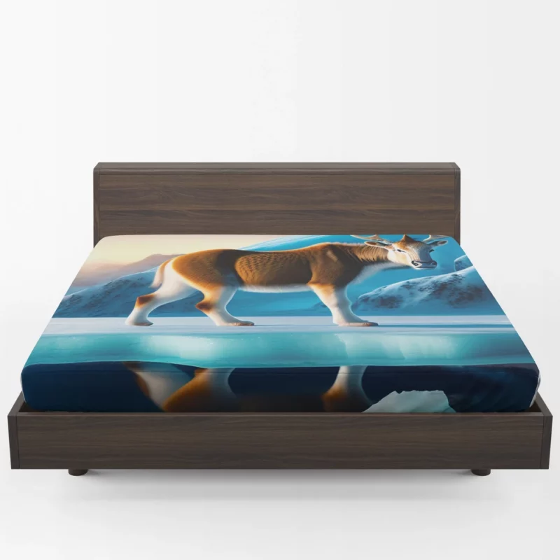 Moose on an Iceberg Fitted Sheet 1