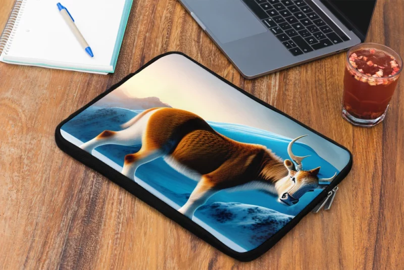 Moose on an Iceberg Laptop Sleeve 2