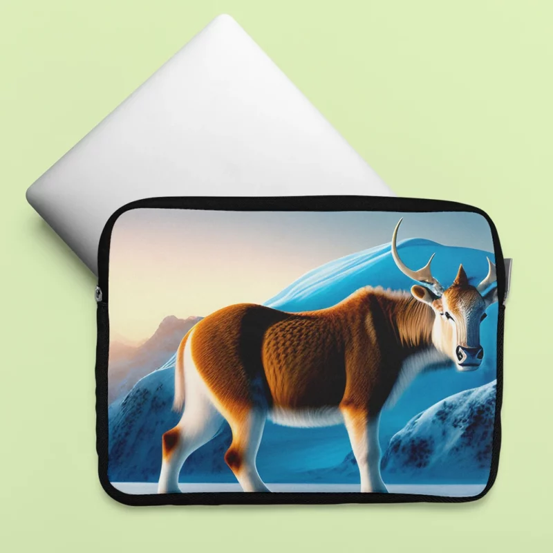 Moose on an Iceberg Laptop Sleeve