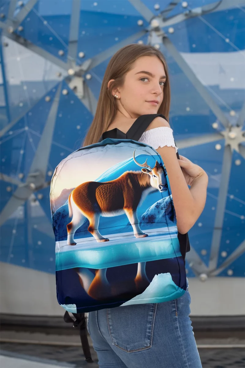 Moose on an Iceberg Minimalist Backpack 2