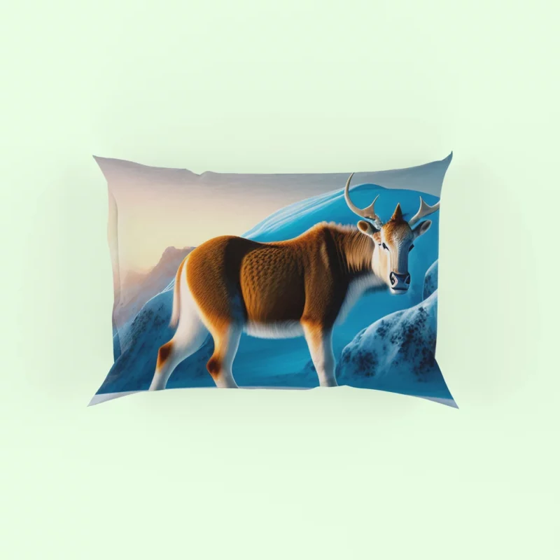 Moose on an Iceberg Pillow Case