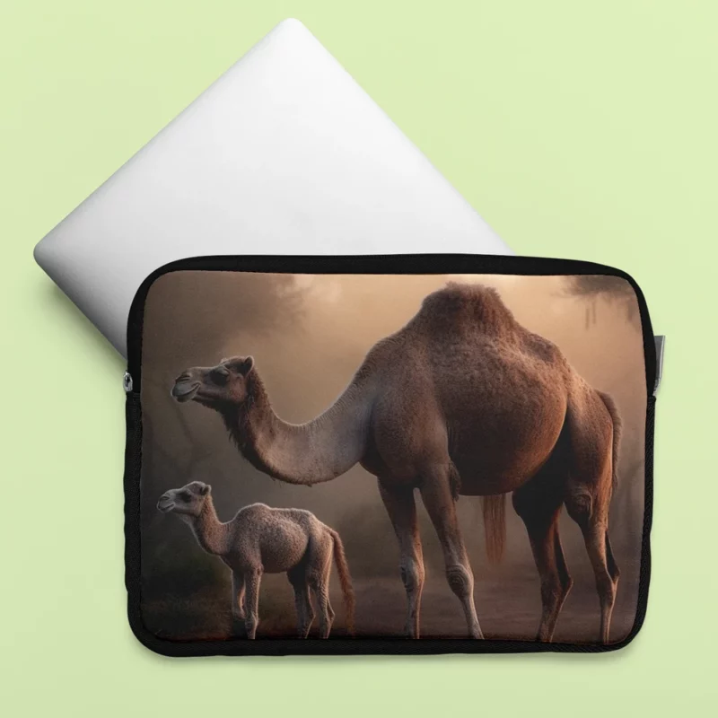 Mother Camel and Baby Laptop Sleeve