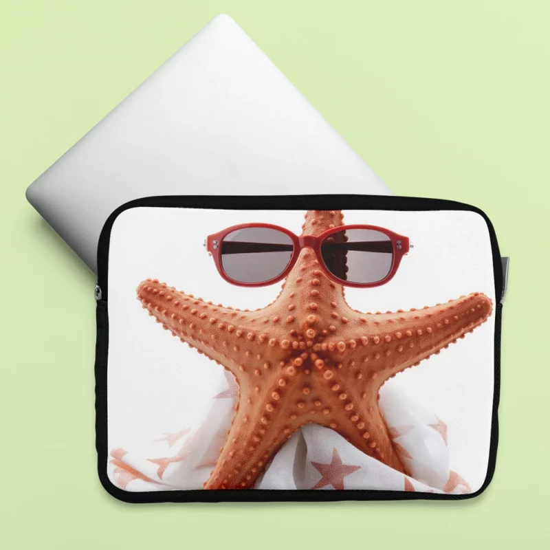 Movie Star Starfish Illustration Laptop Sleeve