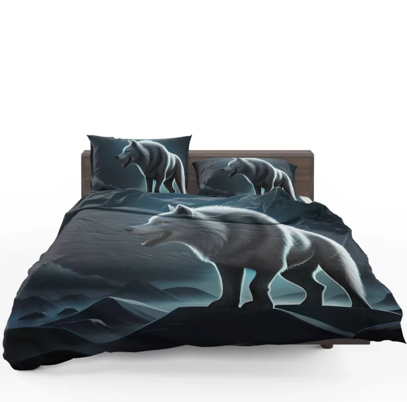 Mythological Wolf Illustration Bedding Set 1