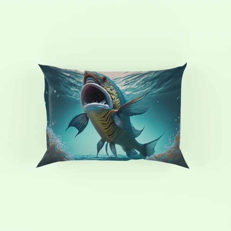 Naughty Shark with Quirky Features Pillow Case