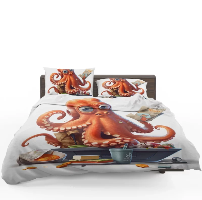 Octopus Cartoon Character Bedding Set 1