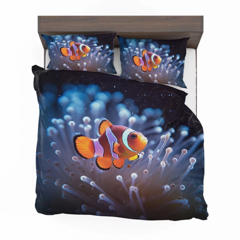 Orange Clownfish Swimming Bedding Set 2