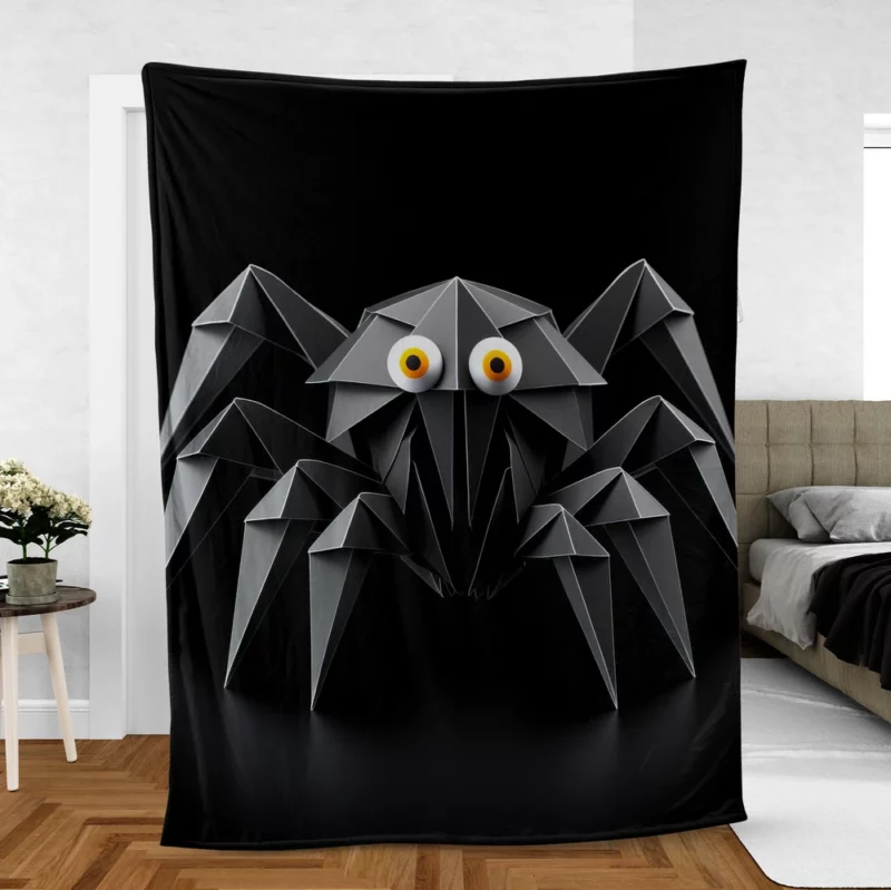 Origami Spider Character Fleece Blanket