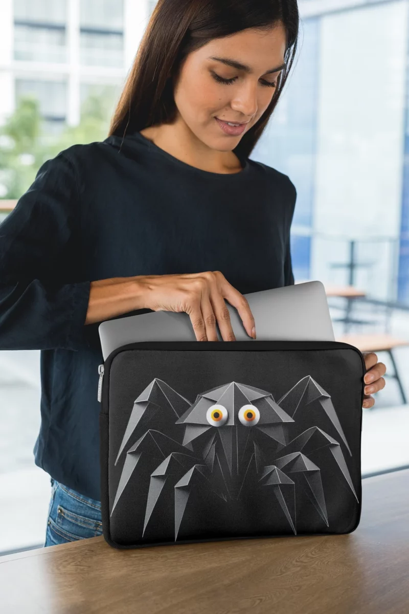 Origami Spider Character Laptop Sleeve 1