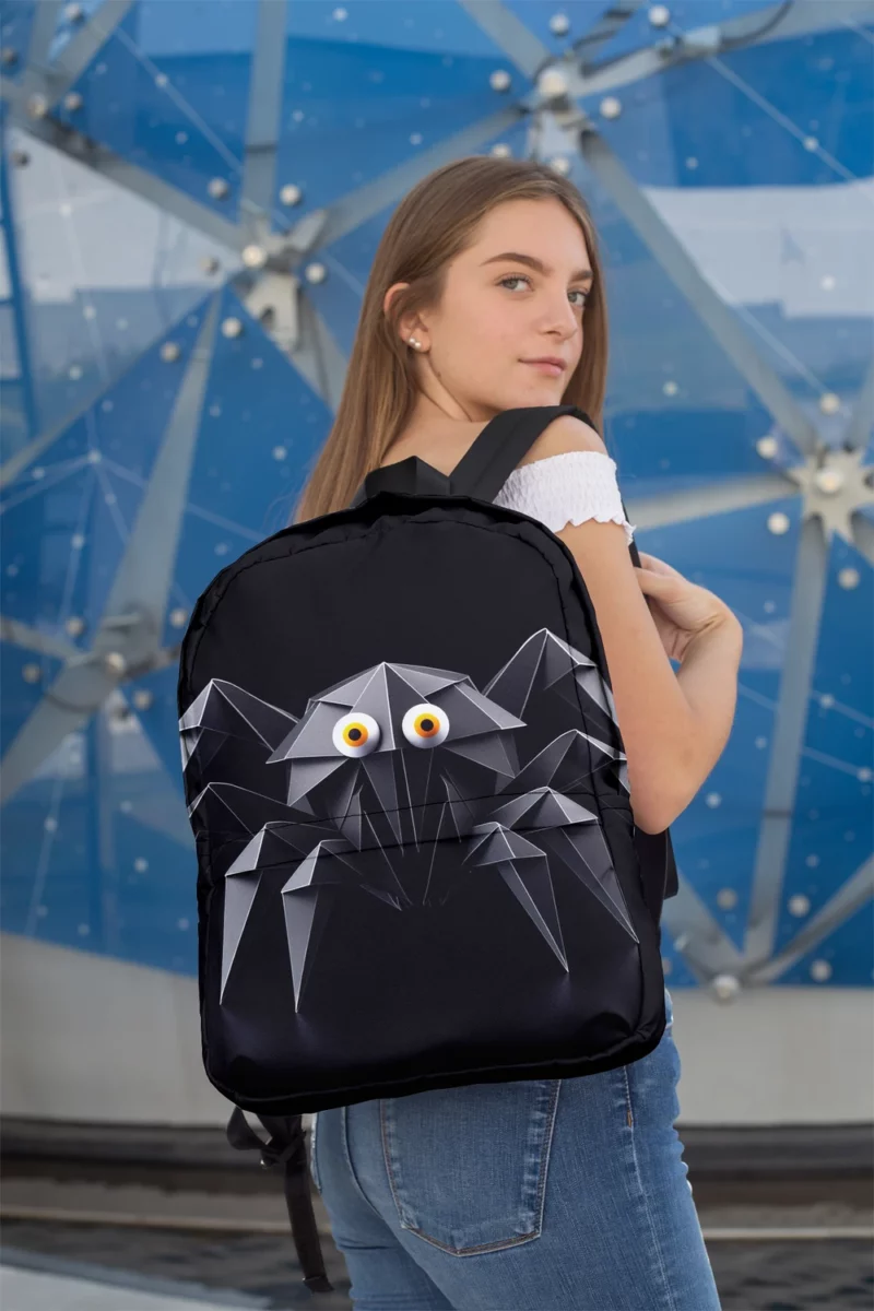 Origami Spider Character Minimalist Backpack 2