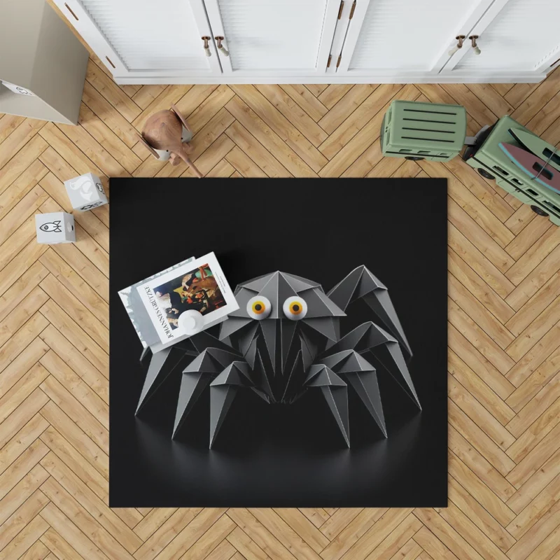 Origami Spider Character Rug