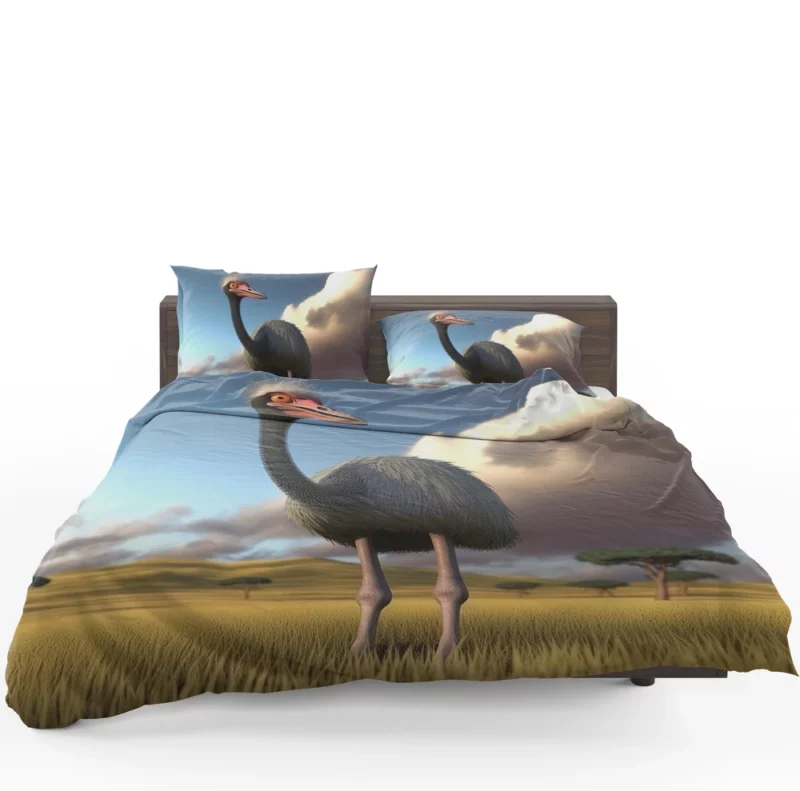 Ostrich in the Field Bedding Set 1