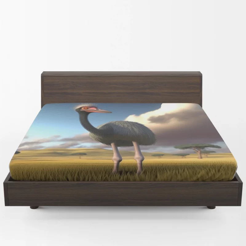 Ostrich in the Field Fitted Sheet 1