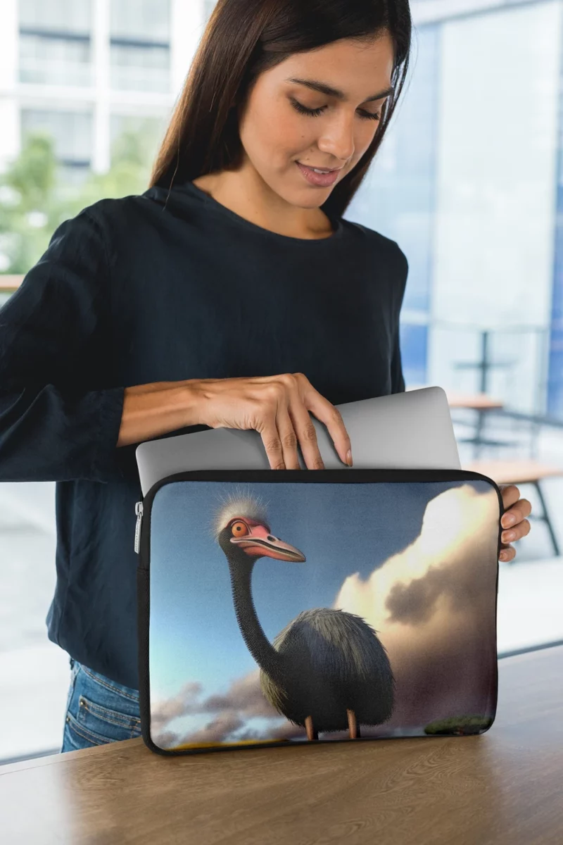 Ostrich in the Field Laptop Sleeve 1