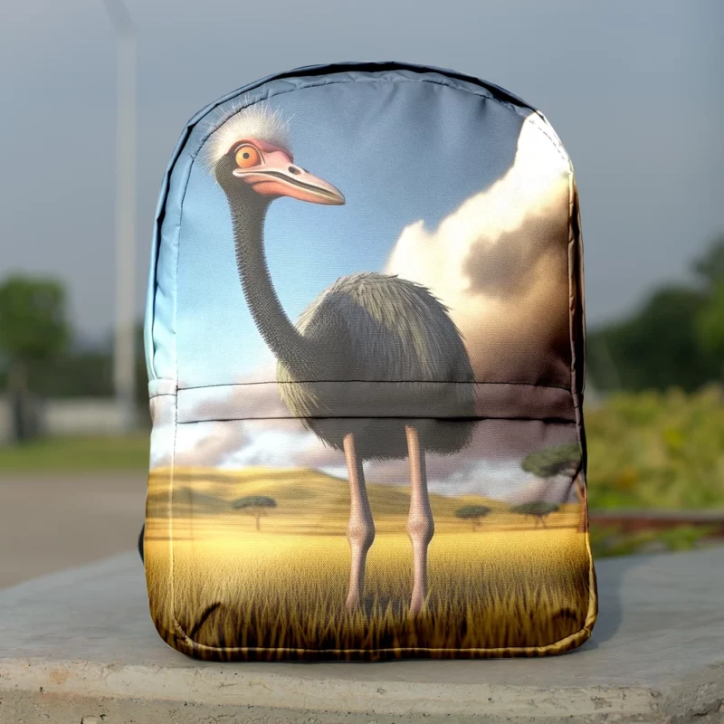 Ostrich in the Field Minimalist Backpack