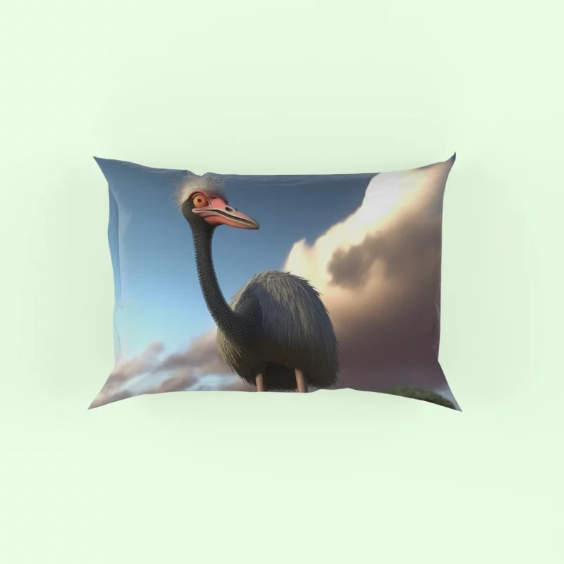 Ostrich in the Field Pillow Case